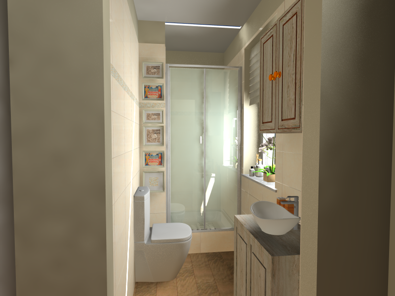 Rusztikus fürdőszoba